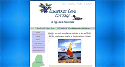 Desktop Screenshot of blueberrycovecottage.com