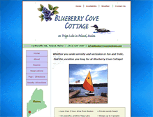 Tablet Screenshot of blueberrycovecottage.com